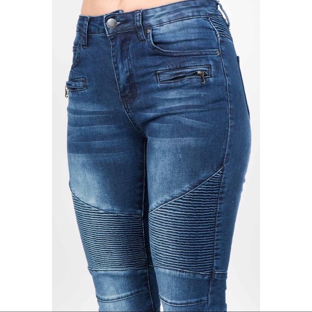 🔥CLEARANCE🔥 Stretch Moto Jeans